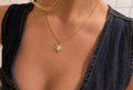 Gold Sun Charm Necklace