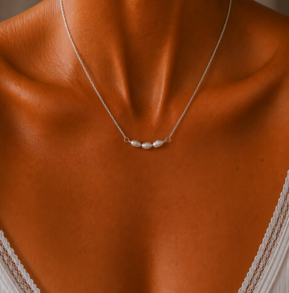 Freshwater Pearl Bar Necklace