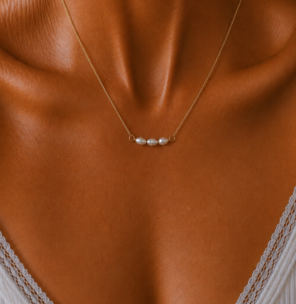 Freshwater Pearl Bar Necklace